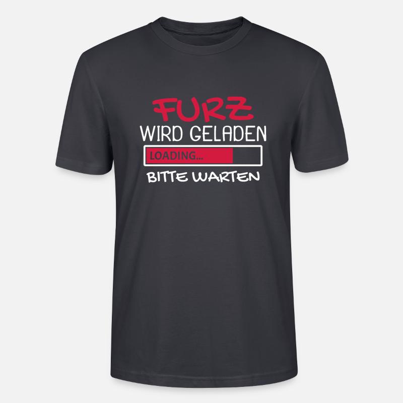 Furz wird geladen - Stanley/Stella Unisex Bio-T-Shirt CRAFTER - Dunkles Graublau