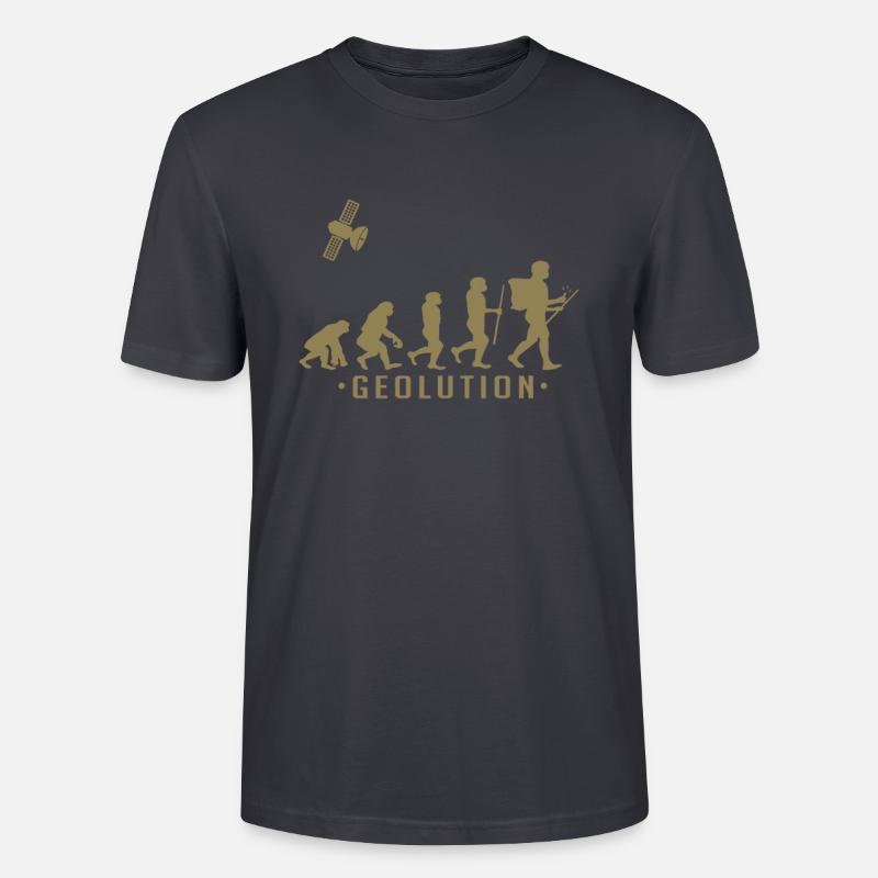Geocaching evolution Chemise Geolution - T-shirt bio CRAFTER Stanley Stella Unisexe - bleu gris foncé