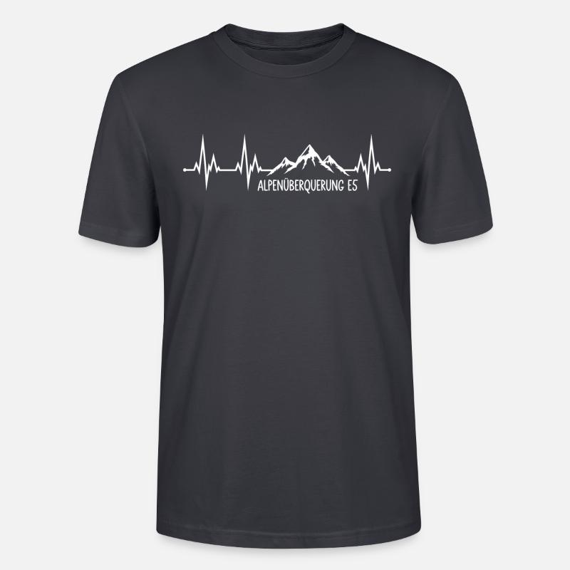 Alpenüberquerung E5 - Stanley/Stella Unisex Bio-T-Shirt CRAFTER - Dunkles Graublau