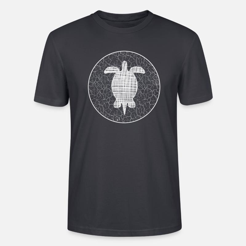 Turtle Schildkröte - Stanley/Stella Unisex Bio-T-Shirt CRAFTER - Dunkles Graublau