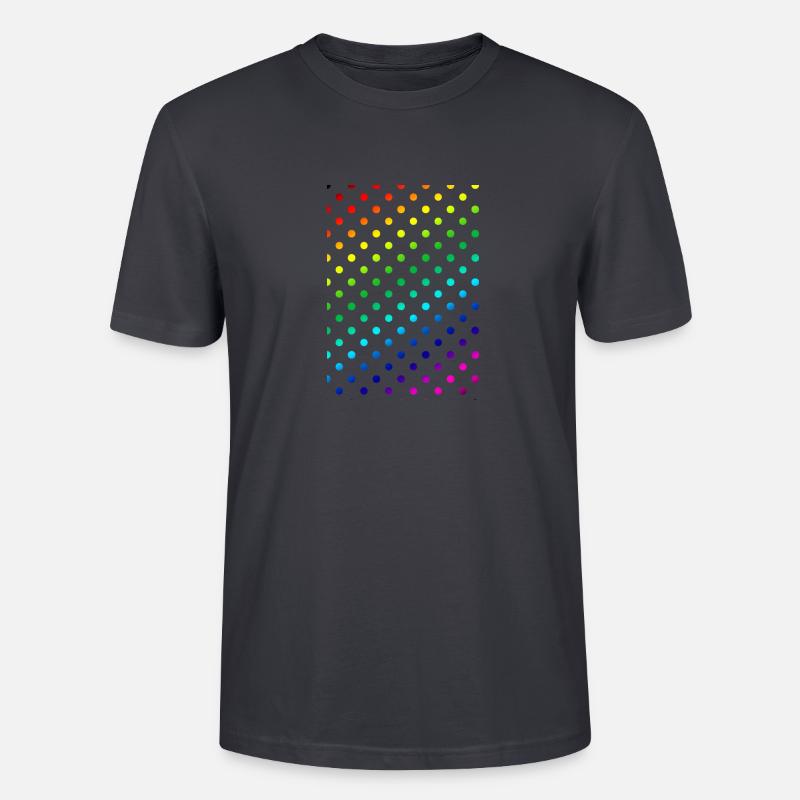 Colorful Dot Pattern Pattern - Stanley/Stella CRAFTER Unisex Organic T-Shirt - India Ink Grey