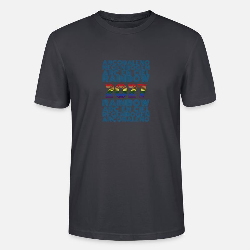 Regenbogen 2027 - Stanley/Stella Unisex Bio-T-Shirt CRAFTER - Dunkles Graublau