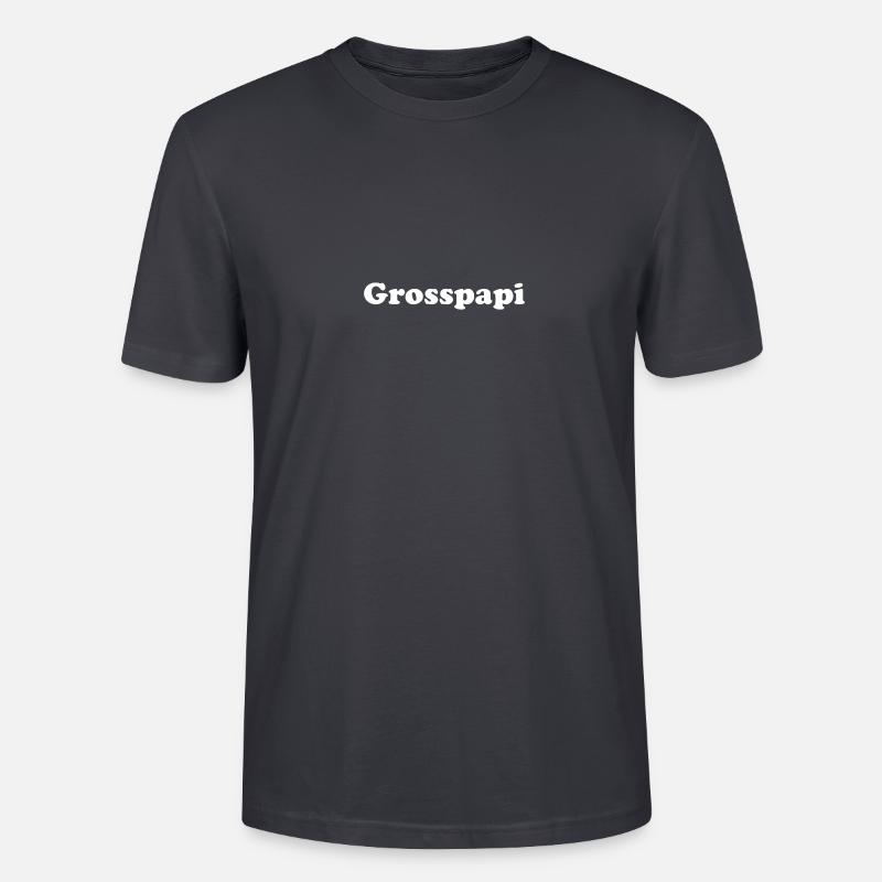 Grosspapi - Stanley/Stella Unisex Bio-T-Shirt CRAFTER - Dunkles Graublau