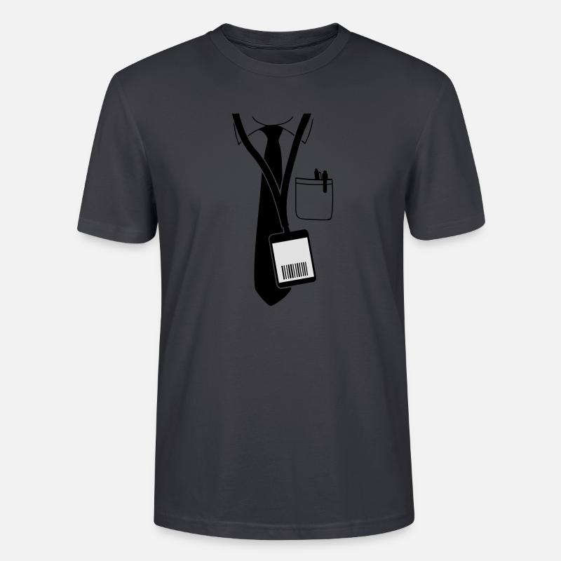 code pass - Stanley/Stella Unisex Bio-T-Shirt CRAFTER - Dunkles Graublau