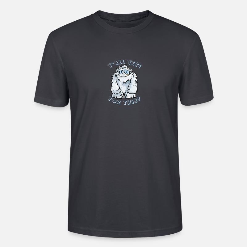 Yall Yeti dafür? - Stanley/Stella Unisex Bio-T-Shirt CRAFTER - Dunkles Graublau