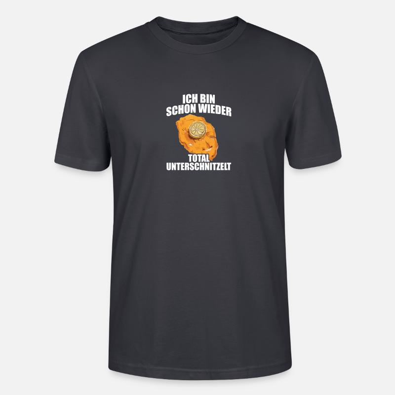 Total unterschnitzelt Schnitzel - Stanley/Stella Unisex Bio-T-Shirt CRAFTER - Dunkles Graublau
