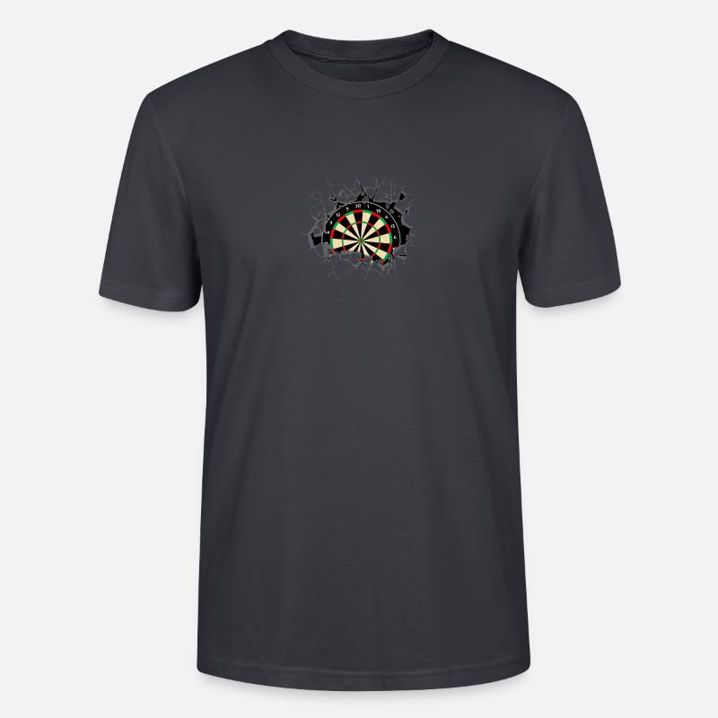 Joueurs de fléchettes Fléchettes Fléchettes - T-shirt bio CRAFTER Stanley Stella Unisexe - bleu gris foncé