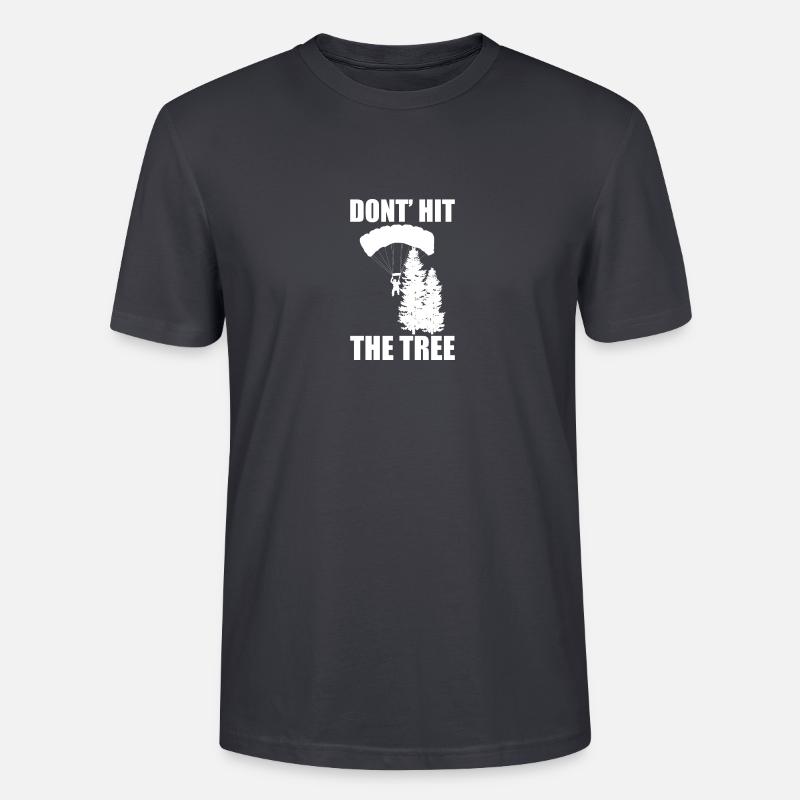 Tree Paragleiter Gleitschirmflieger Paragliding - Stanley/Stella Unisex Bio-T-Shirt CRAFTER - Dunkles Graublau