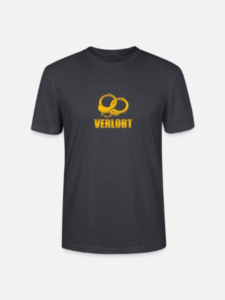 Verlobt Heiratsantrag Hochzeitsantrag - Stanley/Stella Unisex Bio-T-Shirt CRAFTER - Dunkles Graublau