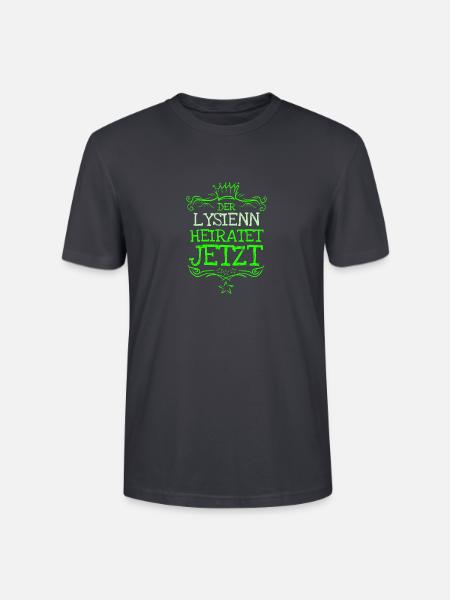 Geschenk für Lysienn - Stanley/Stella Unisex Bio-T-Shirt CRAFTER - Dunkles Graublau