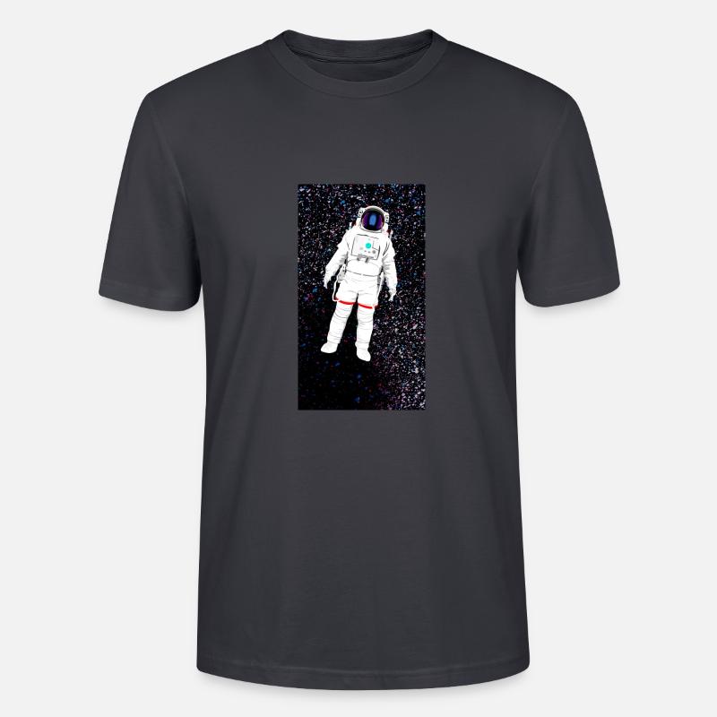 Un astronaute dans l’espace - T-shirt bio CRAFTER Stanley Stella Unisexe - bleu gris foncé