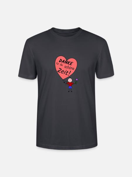Danke für die schöne Zeit ! - Stanley/Stella Unisex Bio-T-Shirt CRAFTER - Dunkles Graublau