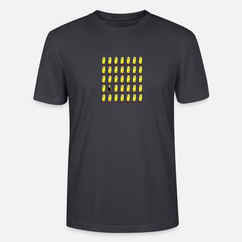 Think different! Vögel Küken - Stanley/Stella Unisex Bio-T-Shirt CRAFTER - Dunkles Graublau