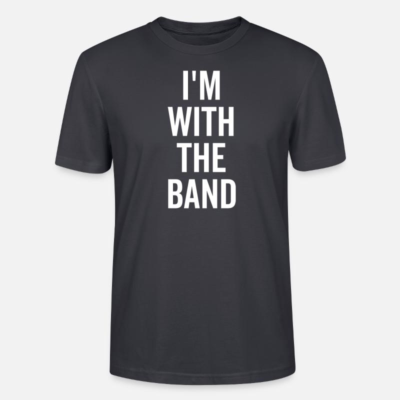 Ich bin bei der Band - Stanley/Stella Unisex Bio-T-Shirt CRAFTER - Dunkles Graublau