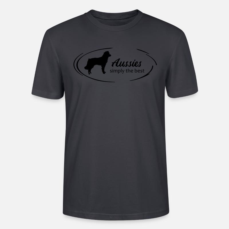 simply aussie - Stanley/Stella Unisex Bio-T-Shirt CRAFTER - Dunkles Graublau