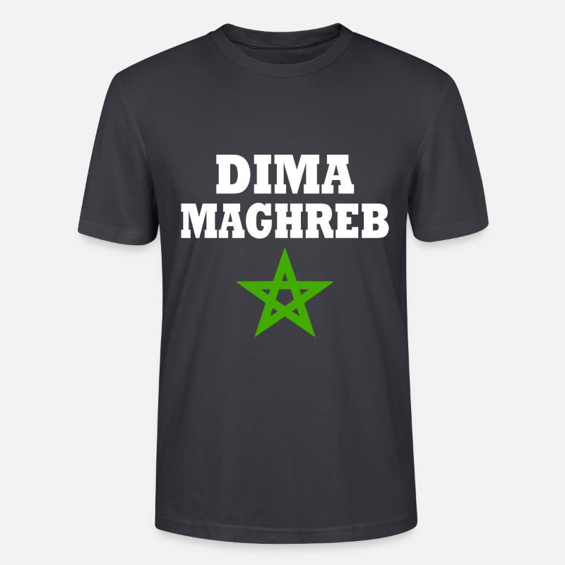 Dima maghreb - Stanley/Stella Unisex Bio-T-Shirt CRAFTER - Dunkles Graublau