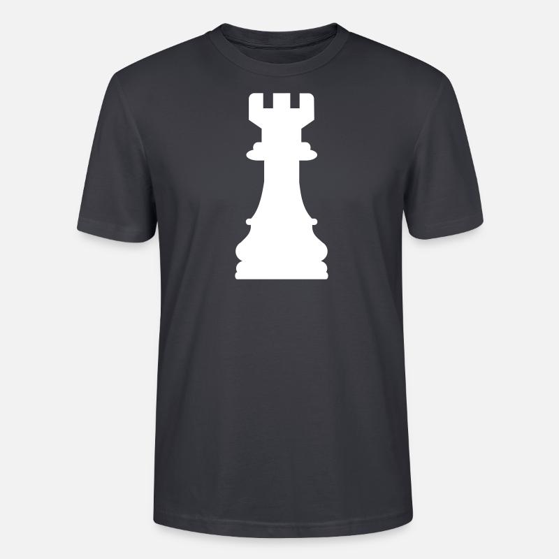 Tour d'echecs - T-shirt bio CRAFTER Stanley Stella Unisexe - bleu gris foncé