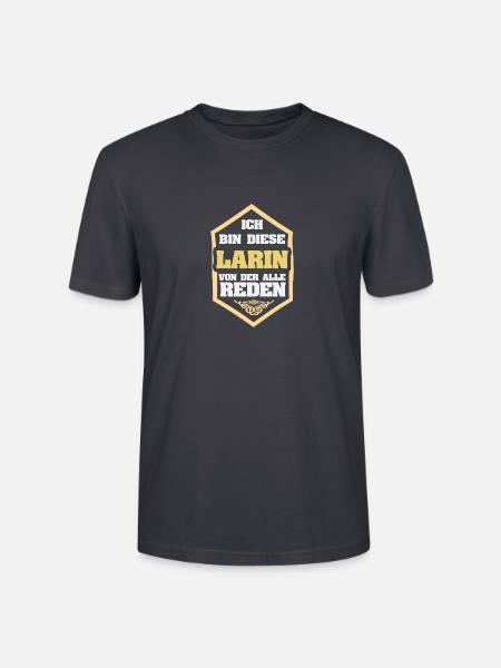 Larin als Rufname - Stanley/Stella Unisex Bio-T-Shirt CRAFTER - Dunkles Graublau