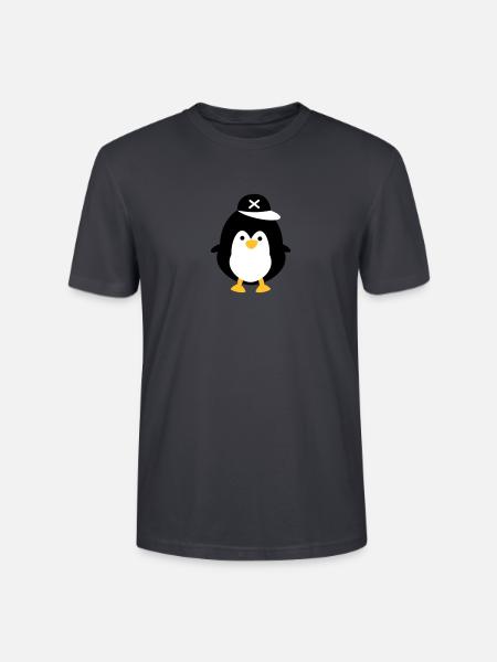 Cute penguin - Stanley/Stella CRAFTER Unisex Organic T-Shirt - India Ink Grey