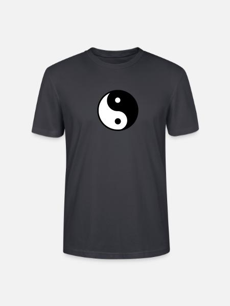 Yin Yang - Stanley/Stella Unisex Bio-T-Shirt CRAFTER - Dunkles Graublau