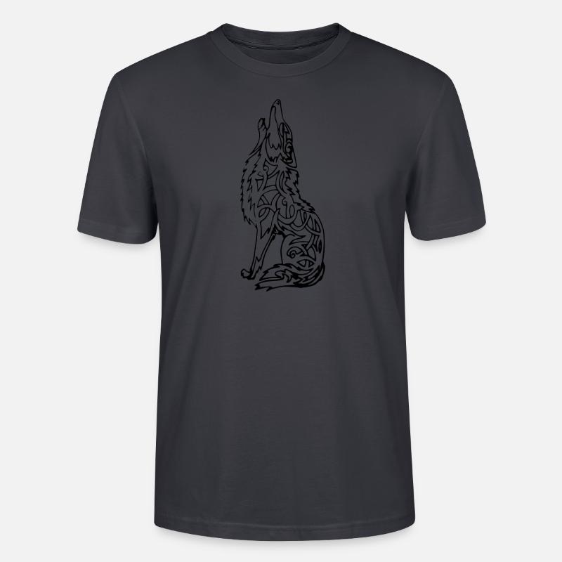 Wolf - Stanley/Stella Unisex Bio-T-Shirt CRAFTER - Dunkles Graublau