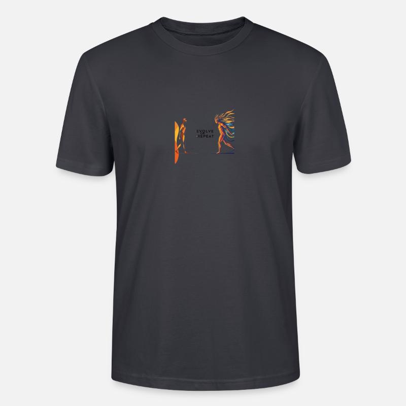 Evolve or Repeat - Stanley/Stella Unisex Bio-T-Shirt CRAFTER - Dunkles Graublau