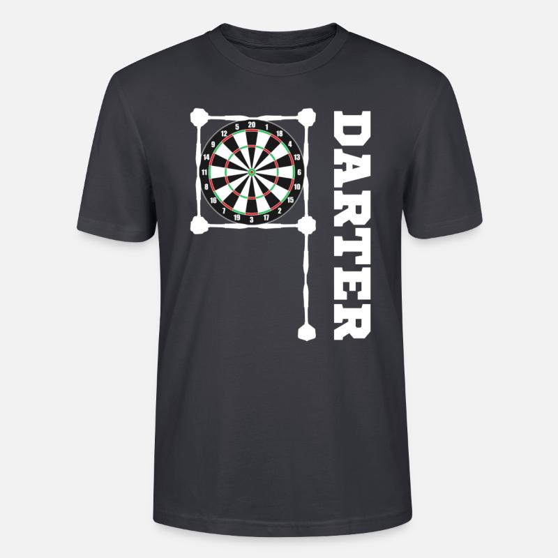 9 Fléchettes Darter - T-shirt bio CRAFTER Stanley Stella Unisexe - bleu gris foncé