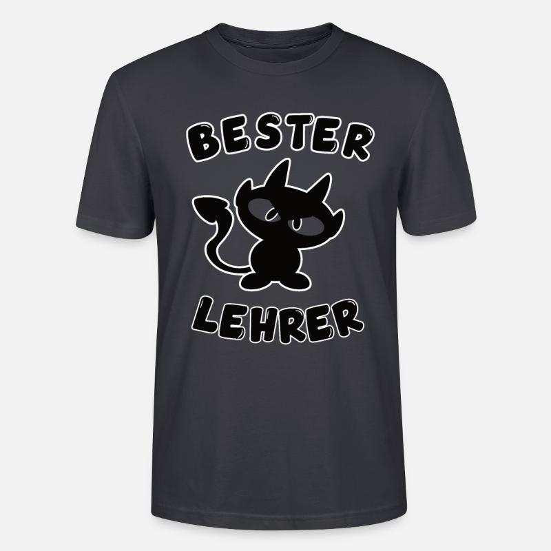 cooles bester Lehrer Design - Stanley/Stella Unisex Bio-T-Shirt CRAFTER - Dunkles Graublau