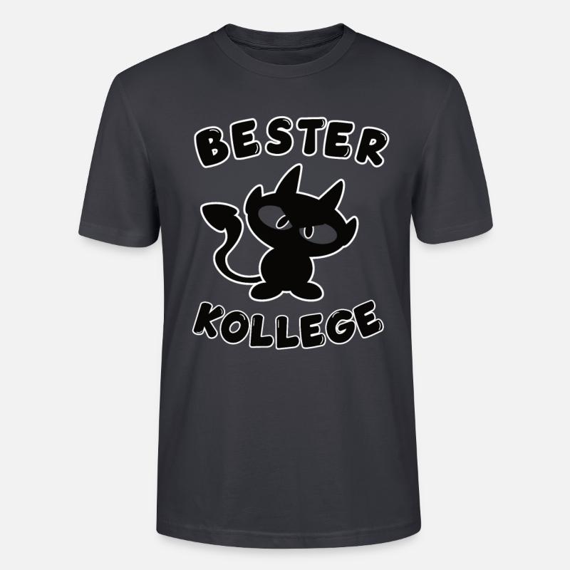 cooles bester Kollege Design - Stanley/Stella Unisex Bio-T-Shirt CRAFTER - Dunkles Graublau