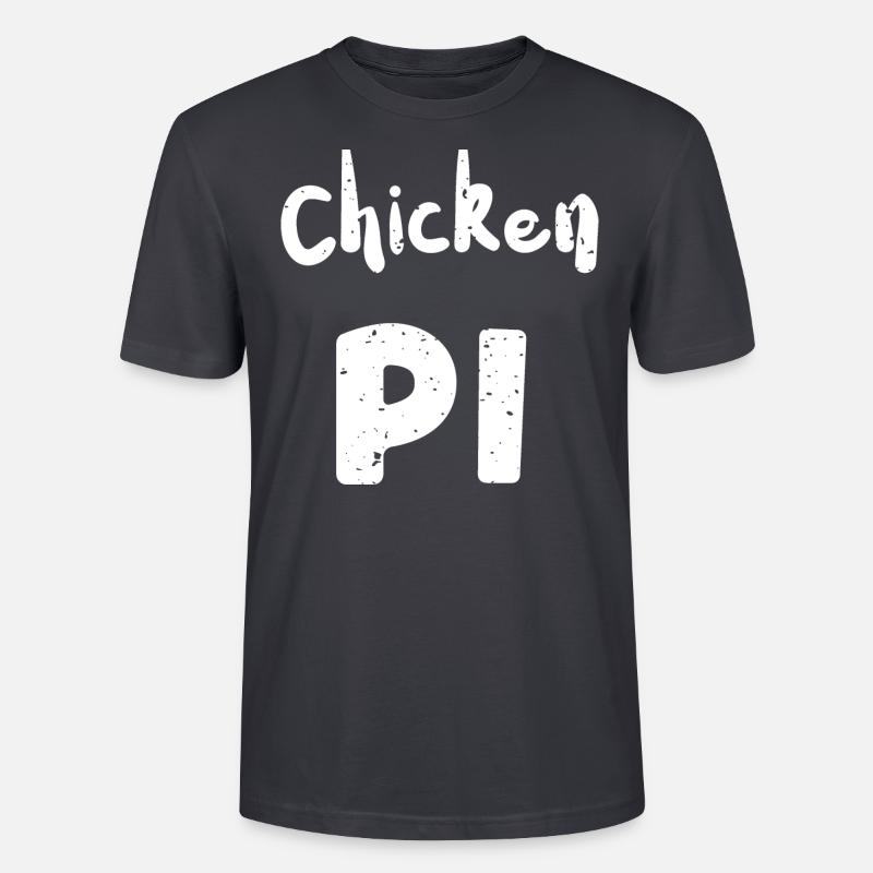 Chicken Pi - Math - Stanley/Stella Unisex Bio-T-Shirt CRAFTER - Dunkles Graublau