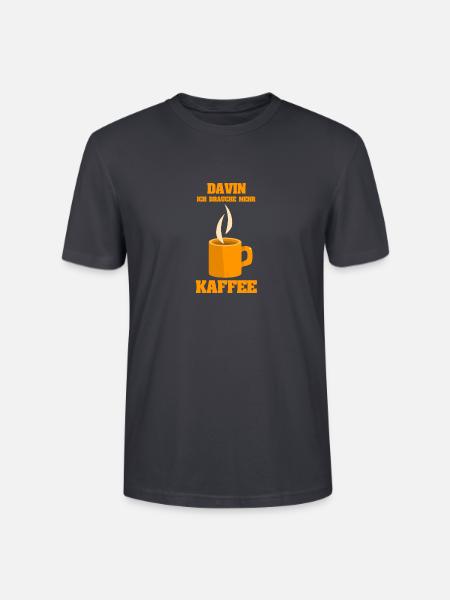 Kaffee Davin - Stanley/Stella Unisex Bio-T-Shirt CRAFTER - Dunkles Graublau