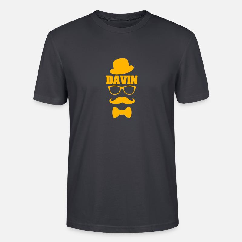 Schnurrbart Davin - Stanley/Stella Unisex Bio-T-Shirt CRAFTER - Dunkles Graublau