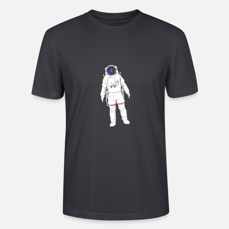 Astronaute planant dans l’espace - T-shirt bio CRAFTER Stanley Stella Unisexe - bleu gris foncé