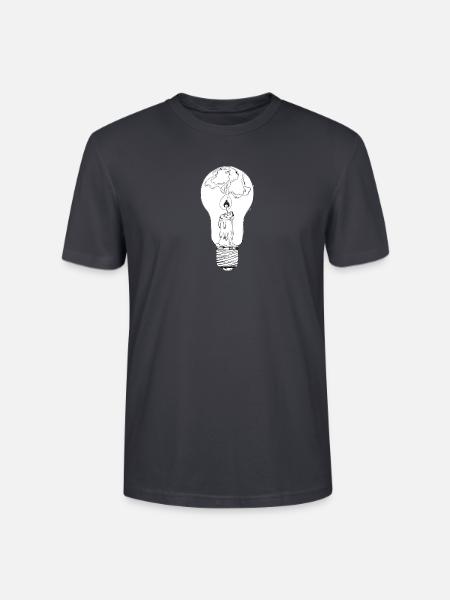 Die Lampe - Stanley/Stella Unisex Bio-T-Shirt CRAFTER - Dunkles Graublau