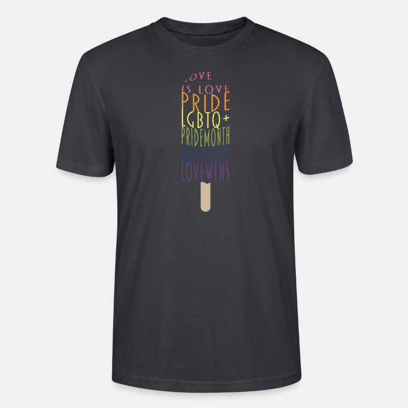 Pride Eis - Stanley/Stella Unisex Bio-T-Shirt CRAFTER - Dunkles Graublau