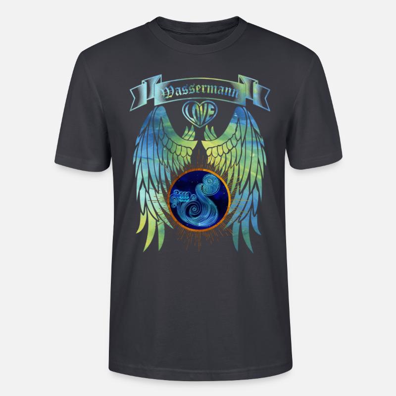Sternzeichen Wassermann - Stanley/Stella Unisex Bio-T-Shirt CRAFTER - Dunkles Graublau