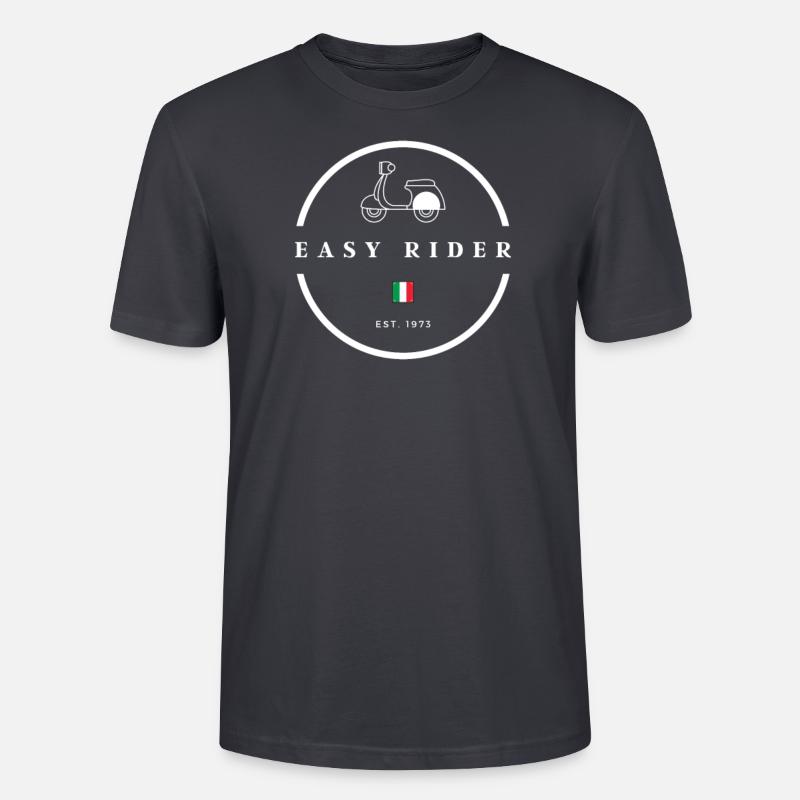 Easy Rider - helles Design - Stanley/Stella Unisex Bio-T-Shirt CRAFTER - Dunkles Graublau