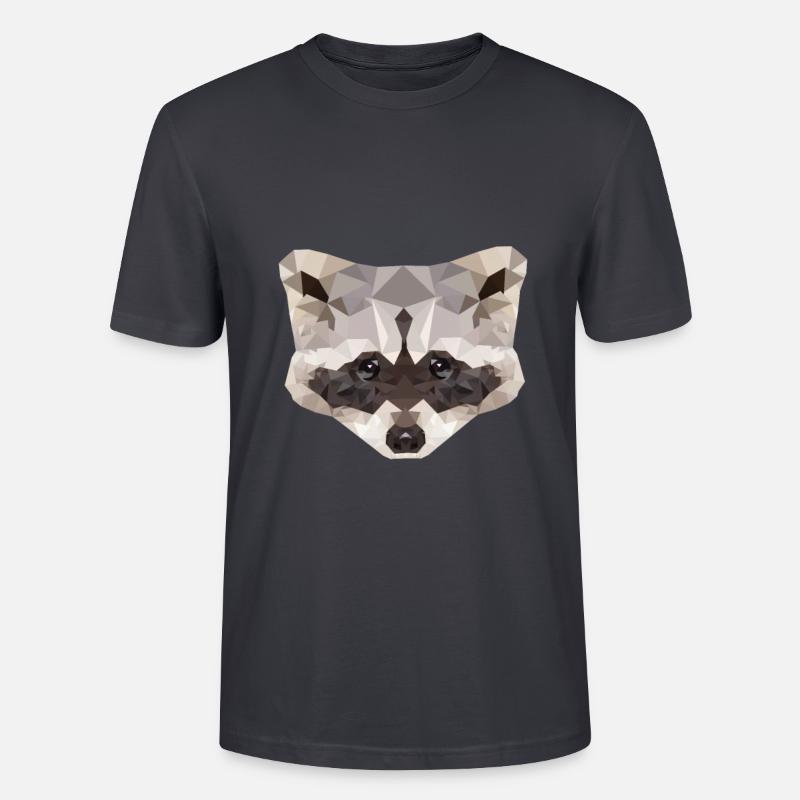 Polygone de raton laveur - T-shirt bio CRAFTER Stanley Stella Unisexe - bleu gris foncé