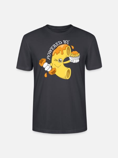 Mac & Cheese Angetrieben von - Stanley/Stella Unisex Bio-T-Shirt CRAFTER - Dunkles Graublau