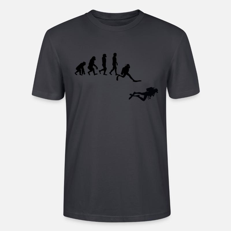 Evolution Plongée - T-shirt bio CRAFTER Stanley Stella Unisexe - bleu gris foncé