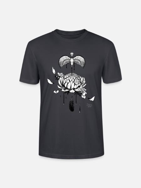 Das Ende vom Flug - Stanley/Stella Unisex Bio-T-Shirt CRAFTER - Dunkles Graublau