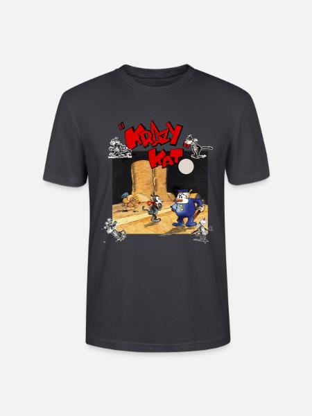 krazy kat Comics - Stanley/Stella CRAFTER Unisex Organic T-Shirt - India Ink Grey