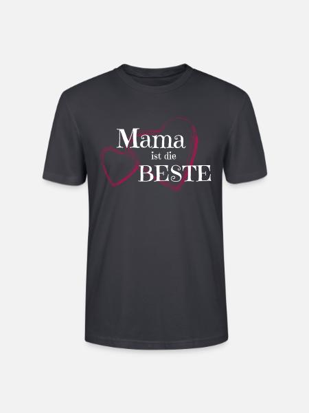 Super Mom Beste Mama Muttertag - Stanley/Stella Unisex Bio-T-Shirt CRAFTER - Dunkles Graublau