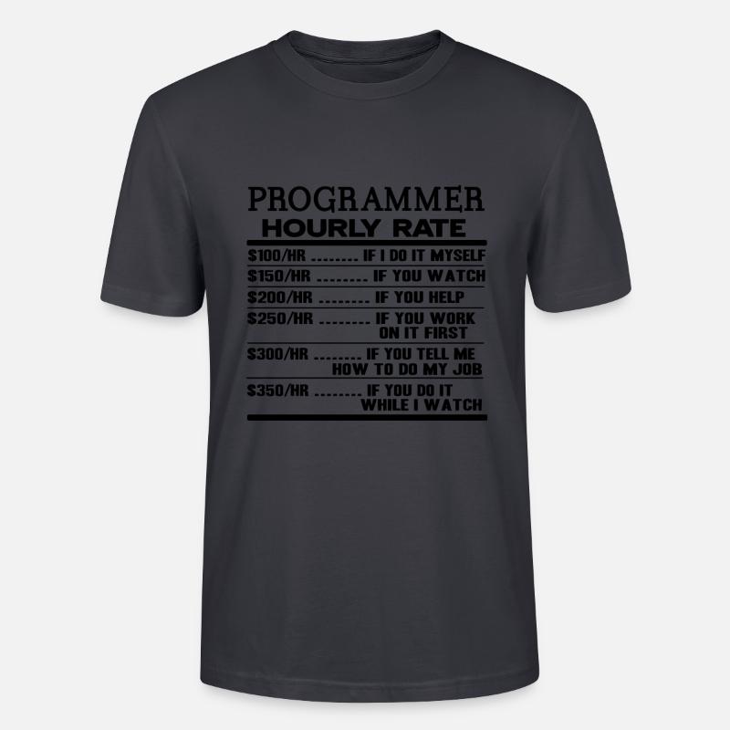 Programmierer - Stanley/Stella Unisex Bio-T-Shirt CRAFTER - Dunkles Graublau