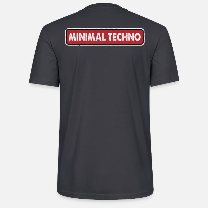 Minimaler Techno - Stanley/Stella Unisex Bio-T-Shirt CRAFTER - Dunkles Graublau