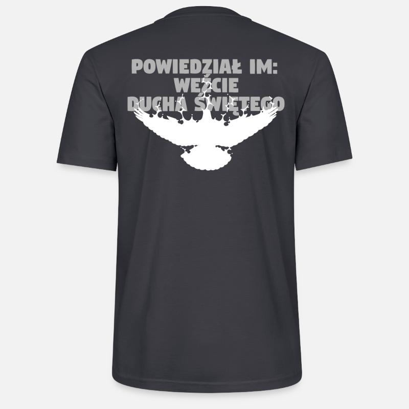 Receive Comforter - Polnisch - Stanley/Stella Unisex Bio-T-Shirt CRAFTER - Dunkles Graublau