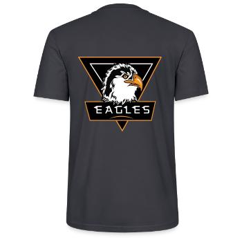 Aigle Royal - T-shirt bio CRAFTER Stanley Stella Unisexe - bleu gris foncé - Dos - Michal (187cm)