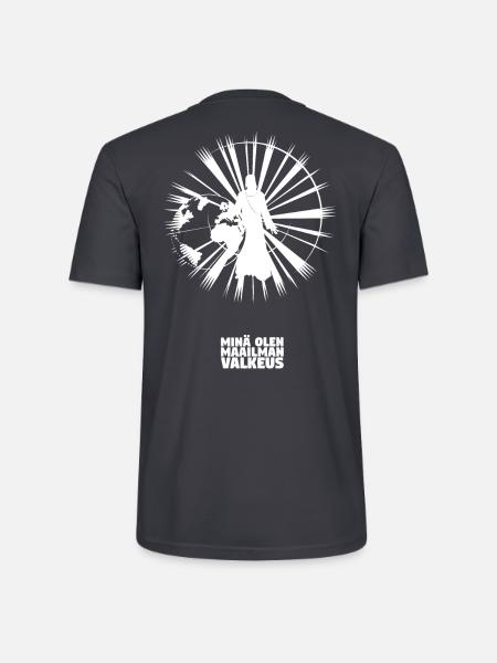 Licht der Welt - Finnisch - Stanley/Stella Unisex Bio-T-Shirt CRAFTER - Dunkles Graublau