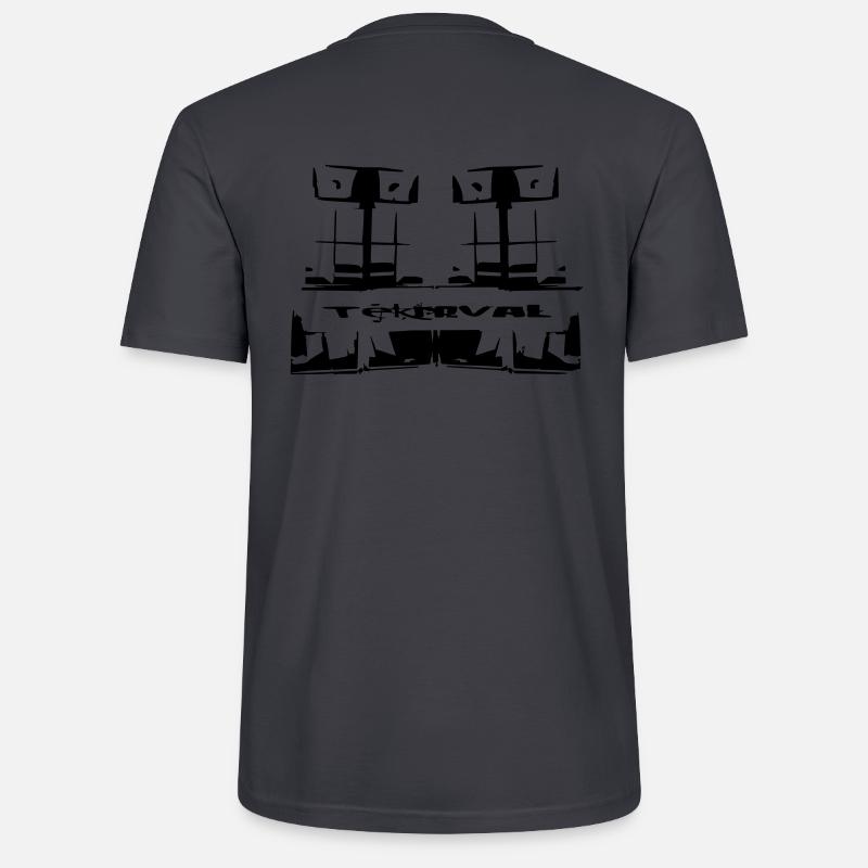 Teknival soundsystem - Stanley/Stella Unisex Bio-T-Shirt CRAFTER - Dunkles Graublau