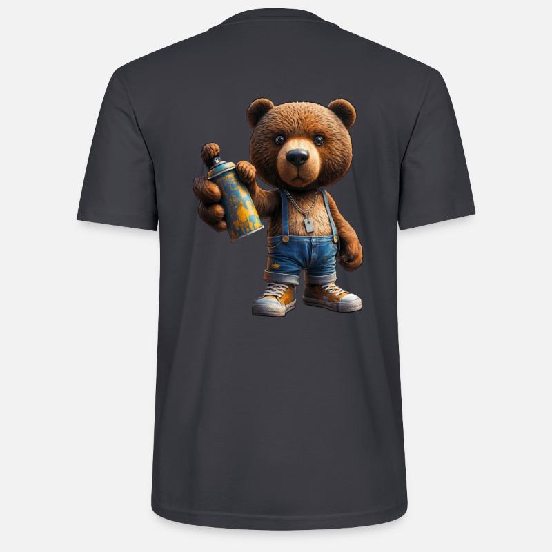 Hey Scribble - Stanley/Stella Unisex Bio-T-Shirt CRAFTER - Dunkles Graublau